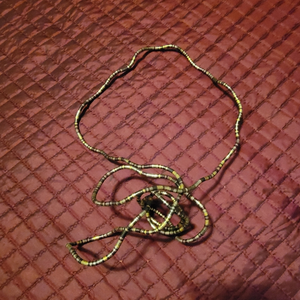 Black and Gold Strechy Necklace